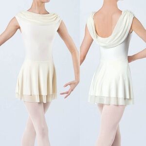 WEISSMAN Dance costume dress ballet lyrical white Coppelia 13354 LC-large child